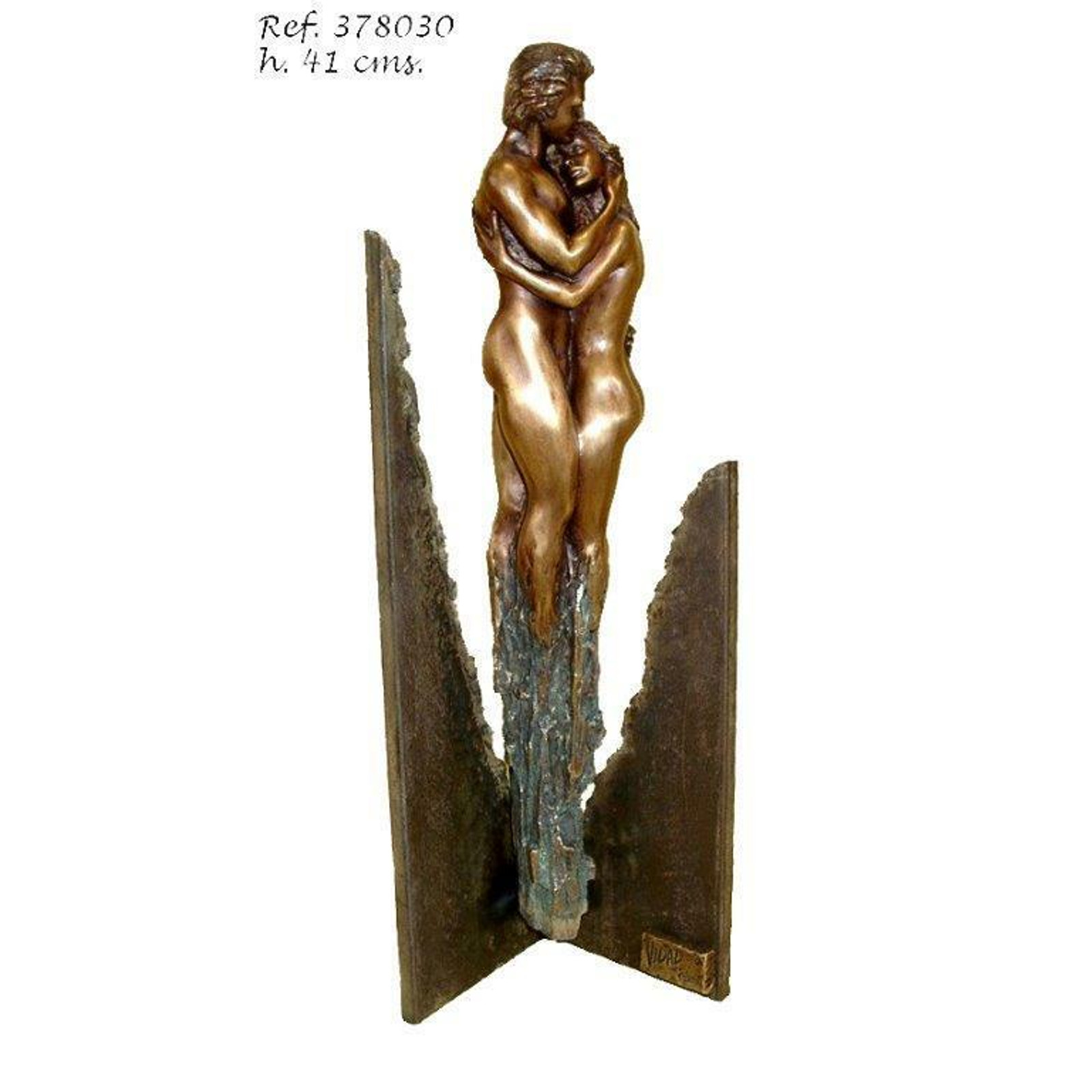 Image of Ölelkező pár akt bronz szobor